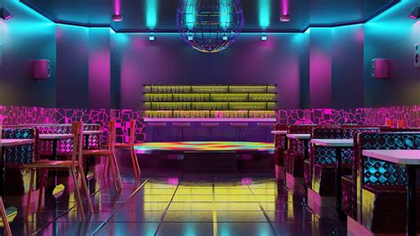 Night Club Low Poly Game Ready 3D Model TurboSquid 2034708