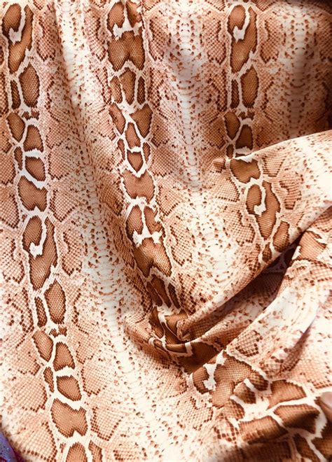 Snake Print Fabric Multiple Snake Print Four Way Stretch Etsy