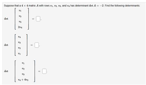 Solved If A And B Are 2×2 Matrices Det A 3 Det B −2