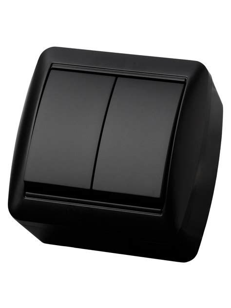 Выключатель 2-кл. открытой установки IP44 10А графит Селигер TDM SQ1818 ...
