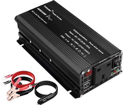 Yinleader Power Inverter W W Pure Sine Wave Dc V To V Ac