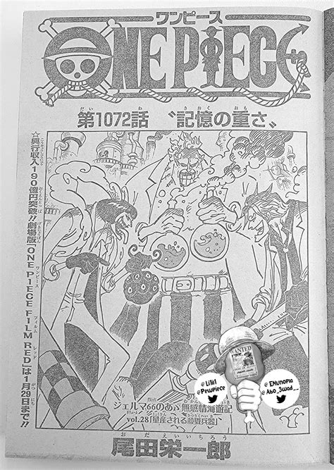 Spoilers 1 072 El Peso De La Memoria Foro De One Piece Pirateking