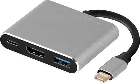 Адаптер Tracer A 1 USB Type C HDMI 4K USB 3 0 PDW 100W TRAPOD46847