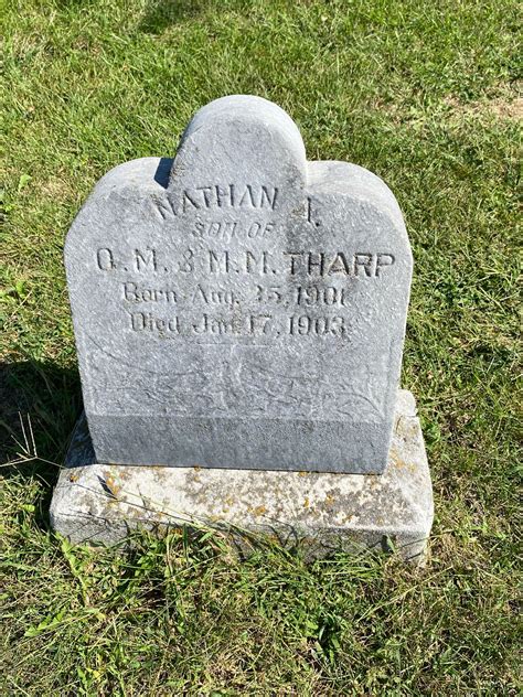 Nathan A Tharp 1901 1903 Find A Grave Gedenkplek