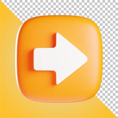 Premium Psd Next Button 3d Illustration