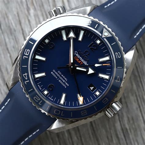 Omega Seamaster Planet Ocean M Mm Titanium Gmt