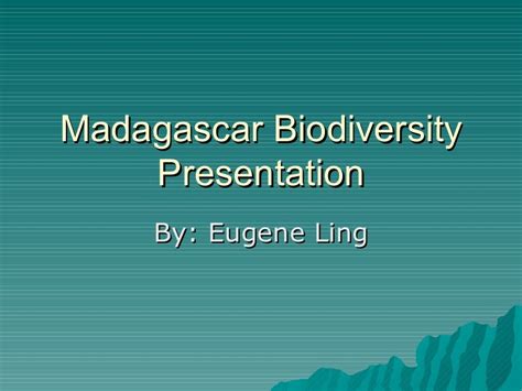 Madagascar biodiversity