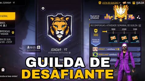 NOVA ORG ESSA É A MELHOR GUILDA COMPETITIVA DE DESAFIANTES NO FREE