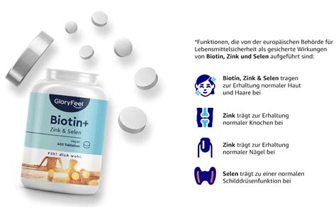 Biotin Zink Selen Tabletten Monate Vitamine F R Haut