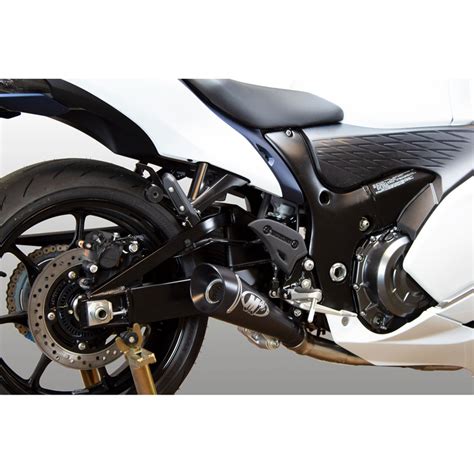 M Su Gp Full System Exhaust With Black Gp Muffler For Suzuki