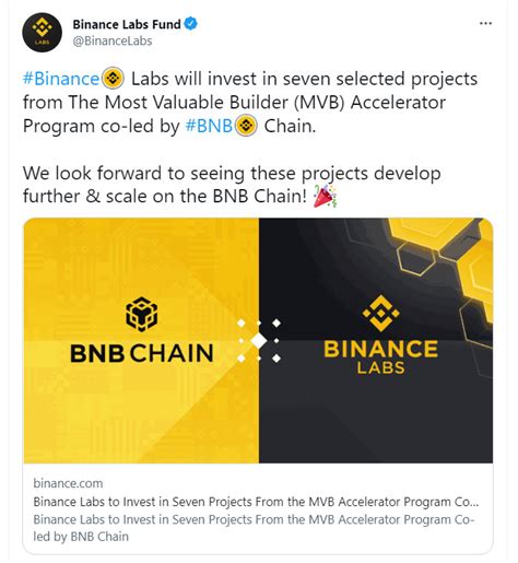 Binance Labs đầu tư vào 7 dự án tại MVB mùa 5