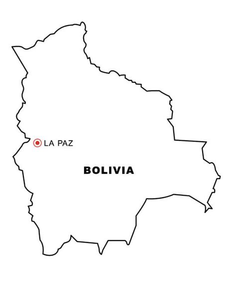 Dibujos De Mapa De Bolivia Para Colorear Para Colorear Pintar E