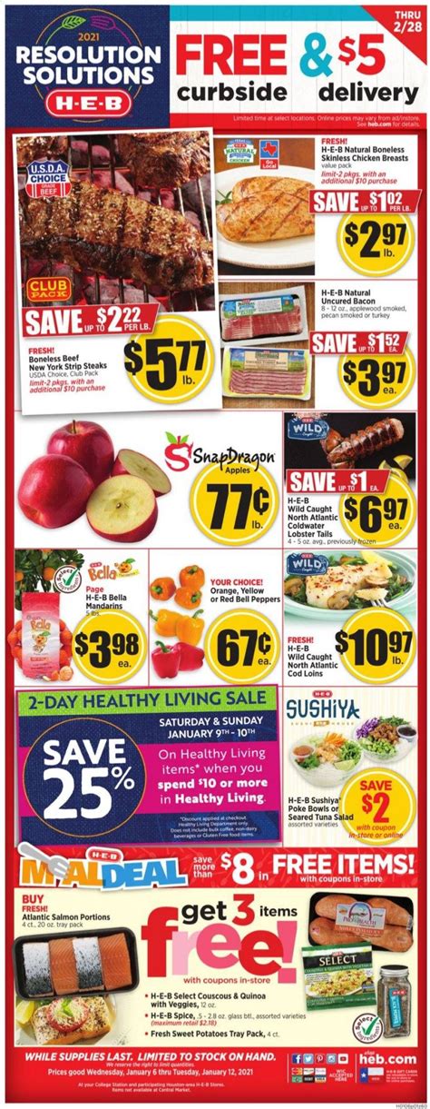 Heb Weekly Ad Jan Weeklyads