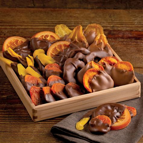 Chocolate Dipped Dried Fruit Chocolate Ts