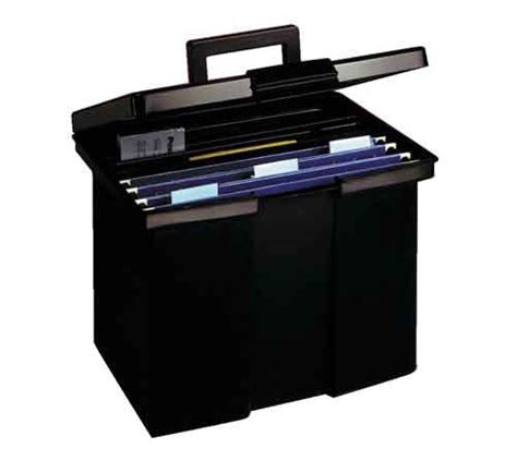 Pendaflex Portable File Box Black Pens Etc