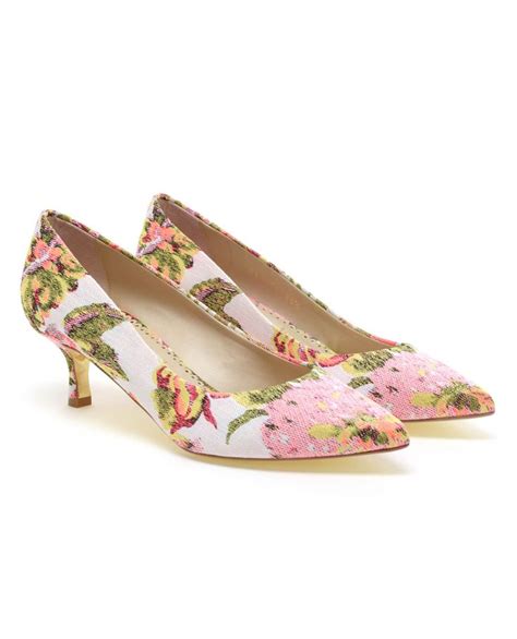 Floral Kitten Heel Shoes Heels Kitten Heel Shoes Happy Shoes