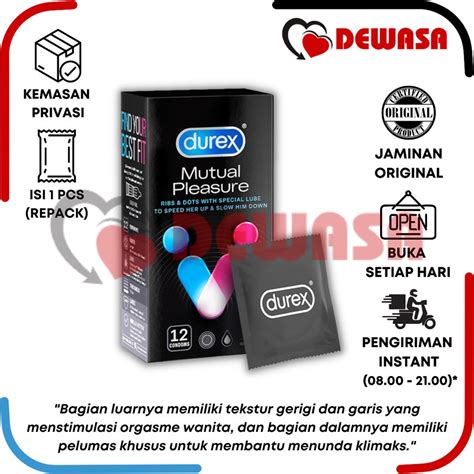 Jual Durex Kondom Mutual Pleasure Pcs Repack Shopee Indonesia