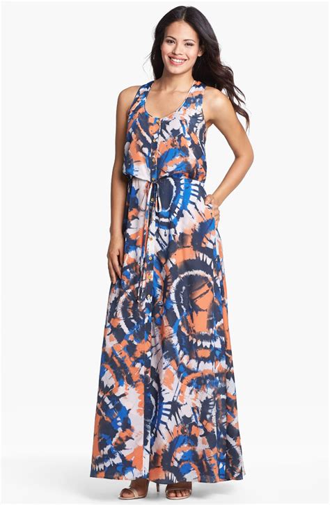 Vince Camuto Print Sleeveless Maxi Dress Nordstrom