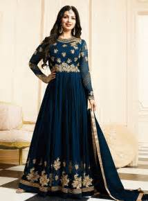 Ayesha Takia Blue Georgette Long Anarkali Suit 92056