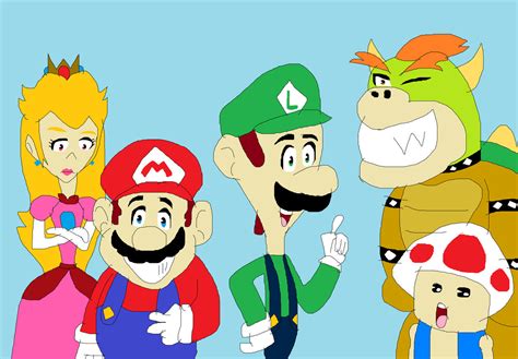 Super Mario characters redesigns in SMG4 series by sergi1995 on DeviantArt