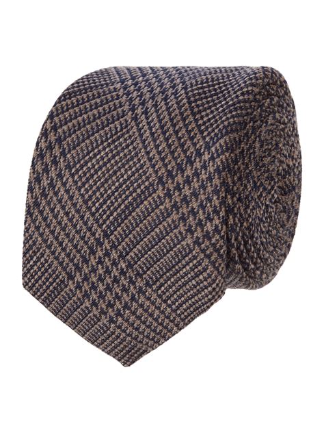 Ascot Strickkrawatte Mit Glencheck Mittelgrau Online Kaufen