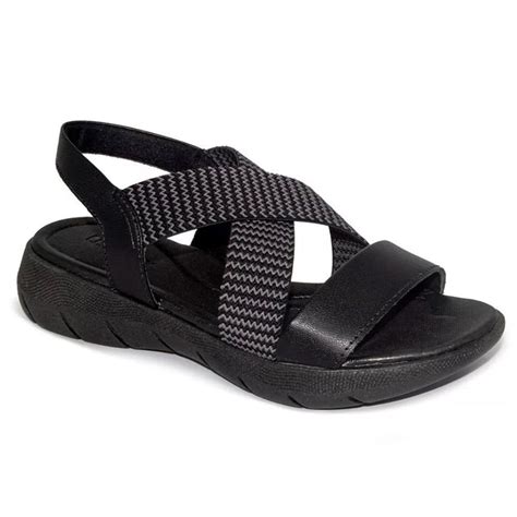 Sand Lia Usaflex Plataforma Feminina Preto