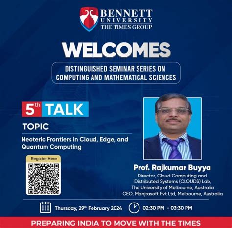 Prof Dr Abhay Bansal On Linkedin Rajkumar Buyya Bennett University