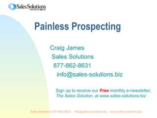 Painless Prospecting Ppt