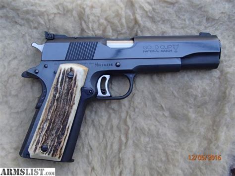 Armslist For Sale 1911 India Sambar Stag Grips