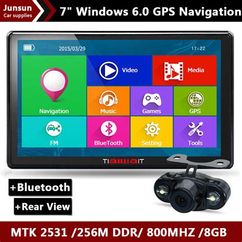 2015 New 7 Inch Hd Car Gps Navigation Capacitive Screen Bluetooth Rear