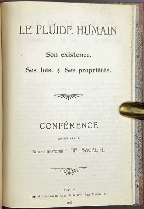 Convolute Hilarion Huguet Spiritomanes Et Spiritophobes Tude