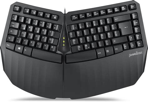 Fellowes Microban Split Design Wired Keyboard Dark Gray