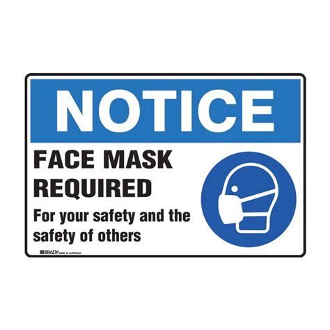 Face Mask Sign Printable