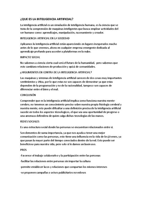 QUE ES LA Inteligencia Artificial - ¿QUE ES LA INTELIGENCIA ARTIFICIAL