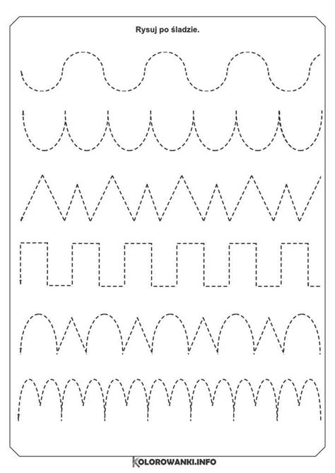 Szlaczki Do Druku Grafomotoryka Dla Dzieci W Pdf Za Darmo
