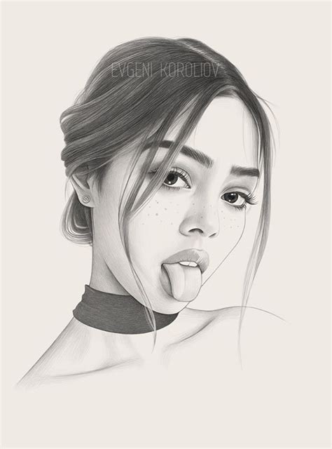 Selected Portraits II On Behance Girl Drawing Sketches Realistic