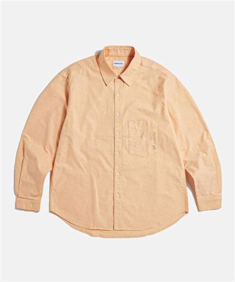 Musinsa Espionage Oxford Over Shirts Light Orange