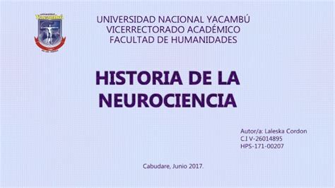 Historia De La Neurociencia