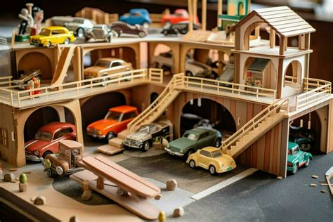 A toy garage with cars and ramps 30623712 Stock Photo at Vecteezy