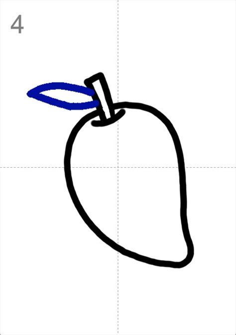 How To Draw A Mango Step By Step Easy Drawing Guides Drawing Howtos