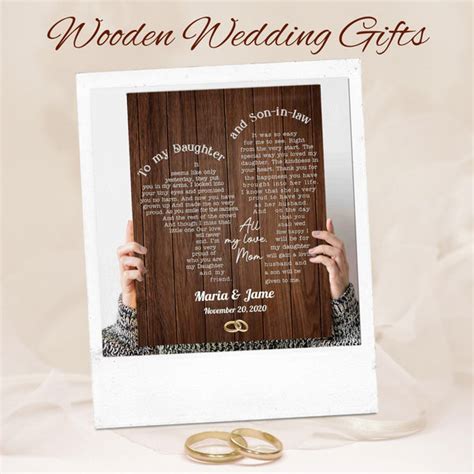 Top 9+ Unique Wooden Wedding Gifts Ideas for Couple to Celebrate ...