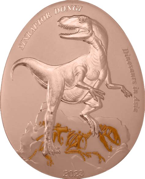 Samoa 0 2 Dollar Dinosaurier In Asien Sinraptor Dongi 2023 Kupfer PP