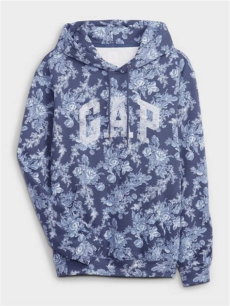 Gap X Loveshackfancy Gap × Loveshackfancy Floral Logo Hoodie