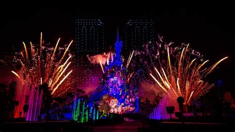 Sneak Peek Of Disneyland Paris Drone Show Celebrating Notre Dame