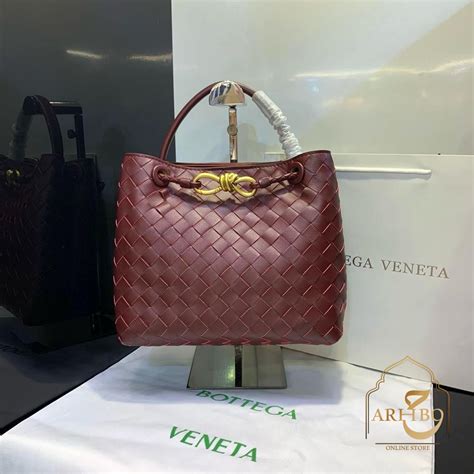 Bottega Veneta Long Andiamo Bag Maroon Arhbo Store