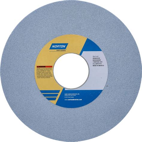 Surface Grinding Wheel 12 Dia 1 Thick 3 Hole 60 Grit K Hardness