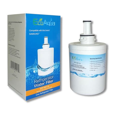 Ecoaqua EFF 6011A Water Filter Compatible Replacement For Samsung