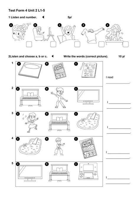 Bright Ideas 3 Unit 2 L1 5 Worksheet