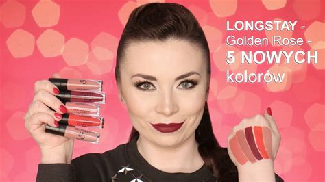 .💄Golden Rose LONGSTAY - nowe kolory POMADEK!!.💄 - YouTube