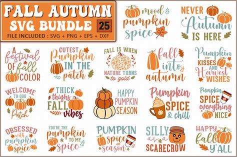 Fall Svg Bundle Autumn Svg Designs Graphic By Extreme Designart